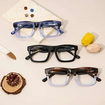 Stylish Zeelool Rectangle Eyeglasses Frame for All