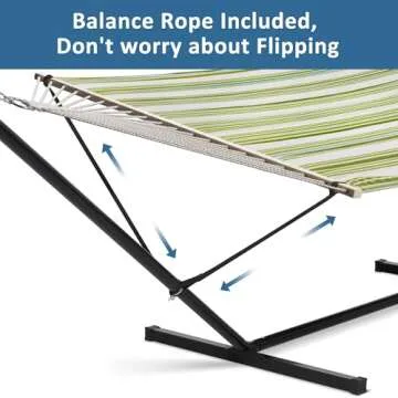 SUNCREAT Portable Double Hammock with Stand for Two