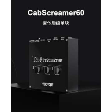 TOPPING HYNOTONE CabScreamer60 60W Power Amp Pedal with Presence & Resonance Controls, Balanced Line Out, DC 9V Output, PD Power Input, Line Out for Live & Recording