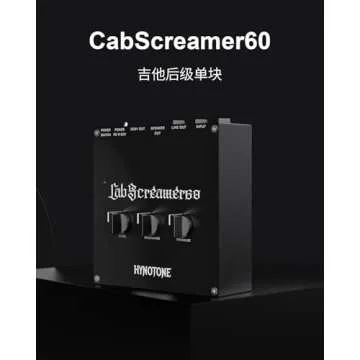 TOPPING HYNOTONE CabScreamer60 60W Power Amp Pedal with Presence & Resonance Controls, Balanced Line Out, DC 9V Output, PD Power Input, Line Out for Live & Recording
