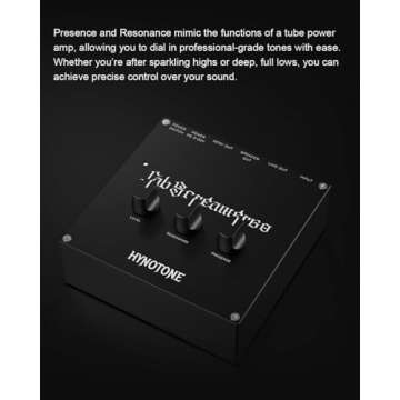 TOPPING HYNOTONE CabScreamer60 60W Power Amp Pedal with Presence & Resonance Controls, Balanced Line Out, DC 9V Output, PD Power Input, Line Out for Live & Recording