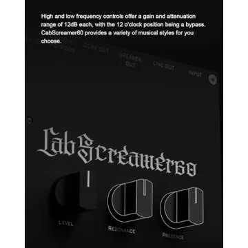 TOPPING HYNOTONE CabScreamer60 60W Power Amp Pedal with Presence & Resonance Controls, Balanced Line Out, DC 9V Output, PD Power Input, Line Out for Live & Recording