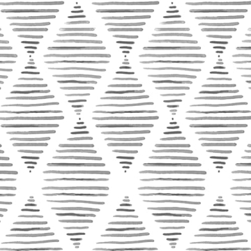 Black and White Peel and Stick Wallpaper Geometric Contact Paper 17.7inch X 118.1inch Modern Stripe ...