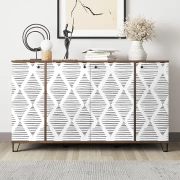 Black and White Peel and Stick Wallpaper for Home Decor