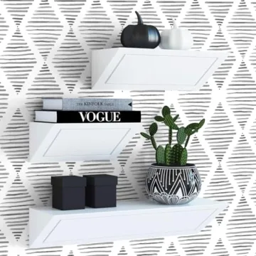 Black and White Peel and Stick Wallpaper for Home Decor