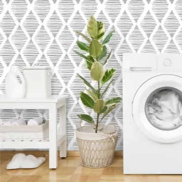 Black and White Peel and Stick Wallpaper for Home Decor