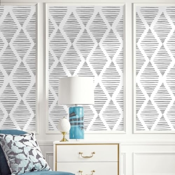 Black and White Peel and Stick Wallpaper for Home Decor