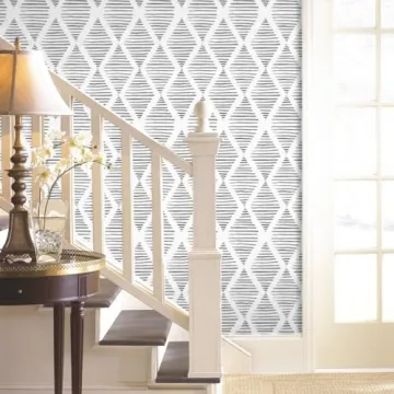 Black and White Peel and Stick Wallpaper for Home Decor