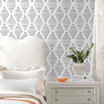 Black and White Peel and Stick Wallpaper for Home Decor