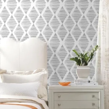 Black and White Peel and Stick Wallpaper for Home Decor