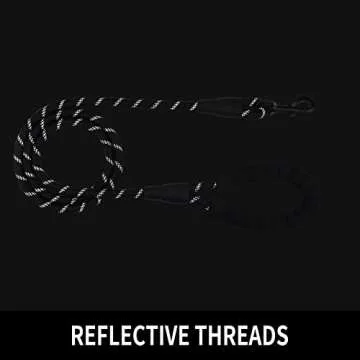 Panykoo 5/6 FT Strong Pet Dog Leash with Soft Padded Handle,Highly Reflective Rope for Night Walking,360-Degree Rotating Metal Buckle Without Tangles,Suitable for Small,Medium and Large Dogs.(6ft)