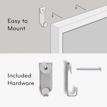 U Brands Stylish Linen Bulletin Board for Office Decor