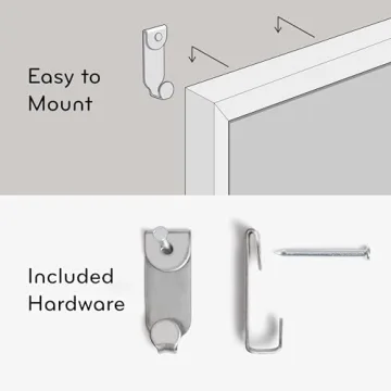 U Brands Stylish Linen Bulletin Board for Office Decor