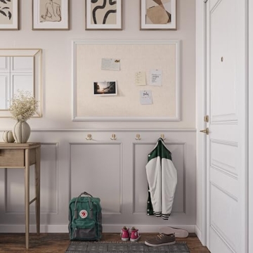 U Brands Stylish Linen Bulletin Board for Office Decor