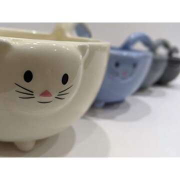 Adorable Cat Ceramic Measuring Cups for Every Kitchen