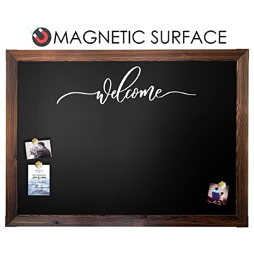 Loddie Doddie Magnetic Chalkboard with Rustic Frame