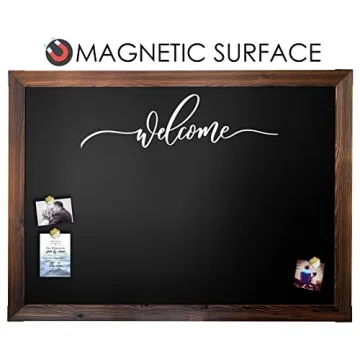 Loddie Doddie Magnetic Chalkboard with Rustic Frame