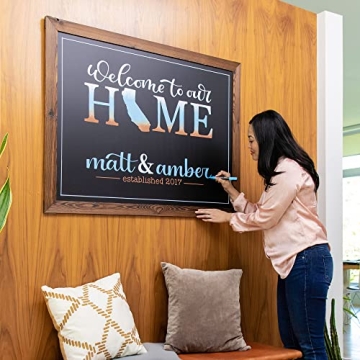 Loddie Doddie Magnetic Chalkboard with Rustic Frame