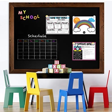 Loddie Doddie Magnetic Chalkboard with Rustic Frame