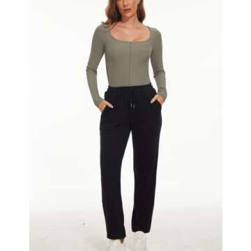 MISSACTIVER Women's Stylish Long Sleeve Workout Top