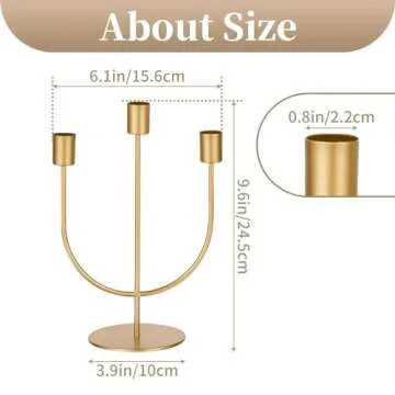 Elegant Gold Candlestick Holders for Home Decor