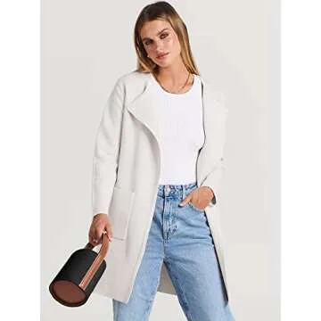 Stylish ANRABESS Women's Open Front Knit Cardigan