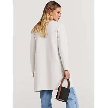 Stylish ANRABESS Women's Open Front Knit Cardigan