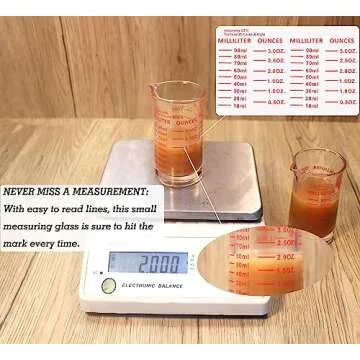 Shot Glass Measuring Cup 3oz for High Precision Cooking
