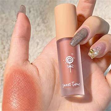 Sunlucky Blush Liquid - Nude Makeup Moisturizing and Brightening Rouge Cream Face Make-Up Pigmented Natural-Looking, 03 Rose Black Tea