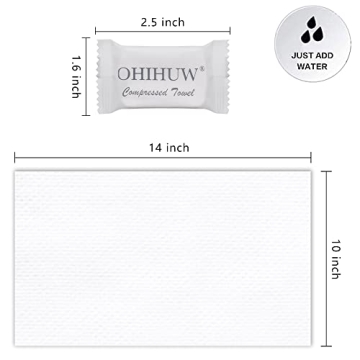 OHIHUW Magic Compressed Towels for Travel and Camping