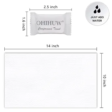 OHIHUW Magic Compressed Towels for Travel and Camping