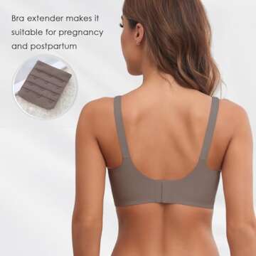 As Fairy Wireless Nursing Bralette for Breastfeeding Comfort