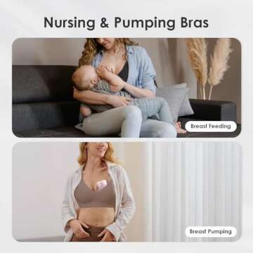 As Fairy Wireless Nursing Bralette for Breastfeeding Comfort