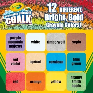 Crayola 12ct Sidewalk Chalk Set for Kids