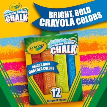 Crayola 12ct Sidewalk Chalk Set for Kids