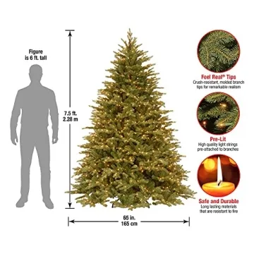 National Tree Company 7.5ft Pre-Lit Christmas Tree Green