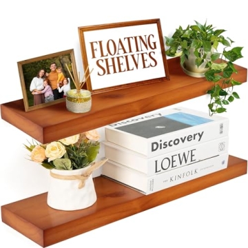 Imperative Décor Floating Wall Shelves - Durable & Elegant Wood Shelving