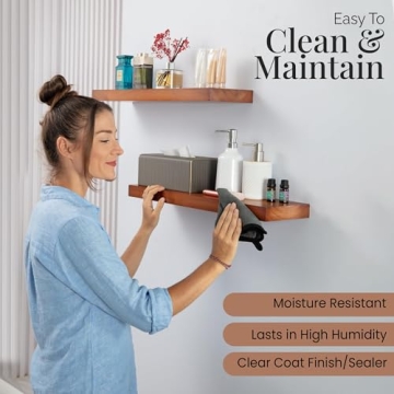 Imperative Décor Floating Wall Shelves - Durable & Elegant Wood Shelving