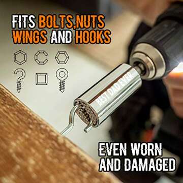 Gifts for Dad "BEST DAD EVER",Universal Socket(7-19mm),Christmas Stocking Stuffers for Dad,Cool & Unique Valentines Day Birthday Present for Father,Fathers Day Cool Gifts for Dad,Tool Gadget for Dad