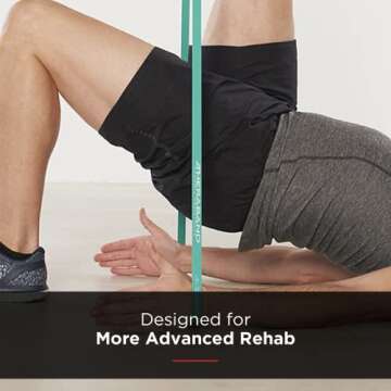 THERABAND High Resistance Bands, Set of 2 Elastic Super Bands for Improving Flexibility, Injury Reha...