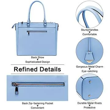 Stylish 17 Inch Laptop Bag for Women, Chic Tote Work Bag