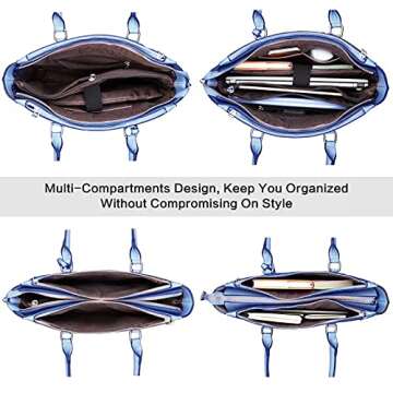 Laptop Bag for Women,17 Inch Tote Bag,Chic Work Bag Laptop Briefcase for Business Women Lawyer,Practical Teacher Bag,BirthdayGifts for Her