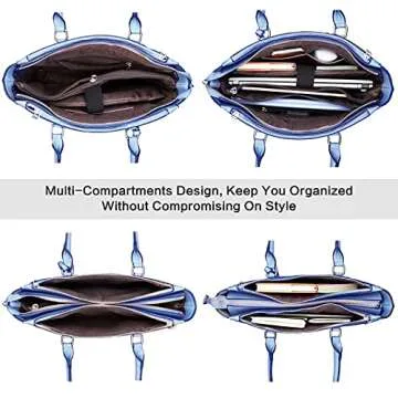 Stylish 17 Inch Laptop Bag for Women, Chic Tote Work Bag