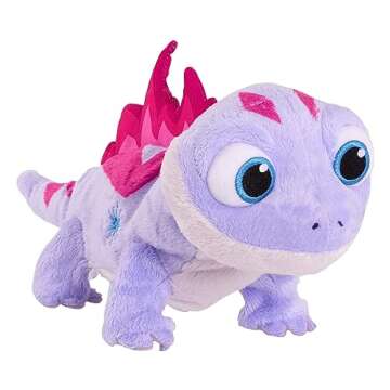Disney Frozen 2 Walk & Glow Bruni The Salamander, Lights and Sounds Stuffed Animal, Officially Licensed Kids Toys for Ages 3 Up by Just Play