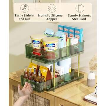 Colorsmoon 2-Tier Large Makeup Organizer for Skincare