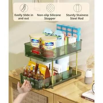 Colorsmoon 2-Tier Large Makeup Organizer for Skincare