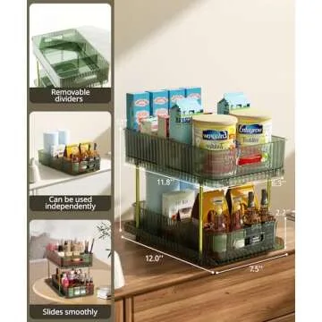 Colorsmoon 2-Tier Large Makeup Organizer for Skincare