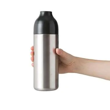 Twist-to-Lock Stainless Steel Cocktail Shaker - 18 oz.