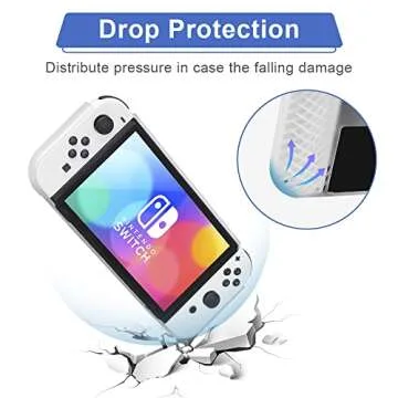 Findway Switch OLED Case: Crystal Clear TPU Protection