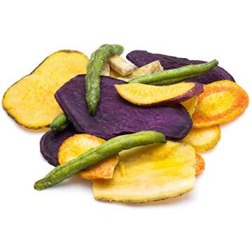 CandyOut Vegetable Chips - Salted Veggie Chips - Dehydrated Vegetables Snack 16 Ounce
